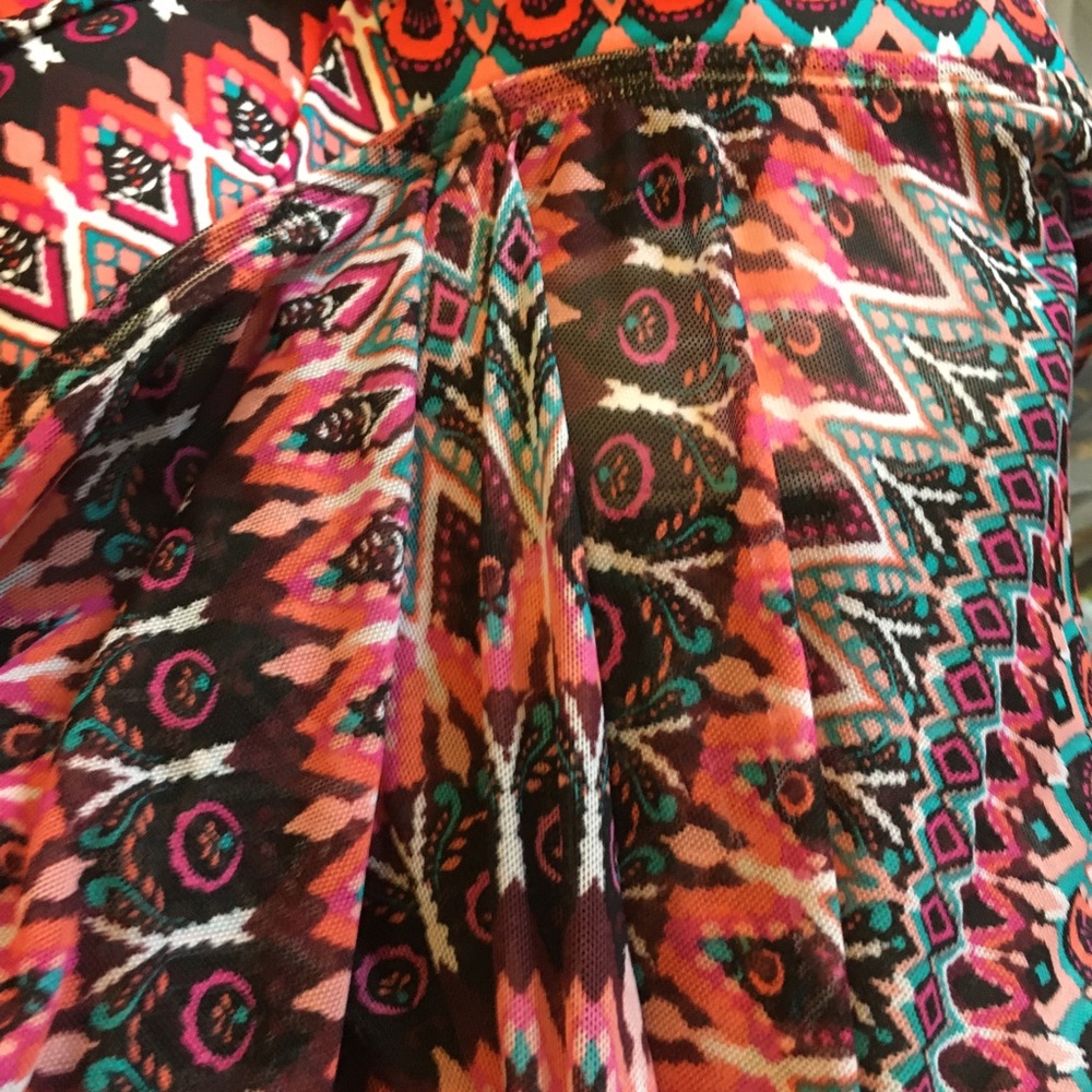 Bandeau Flyaway Tankini Top  Kona Sol Coral S or L - Picture 7 of 8